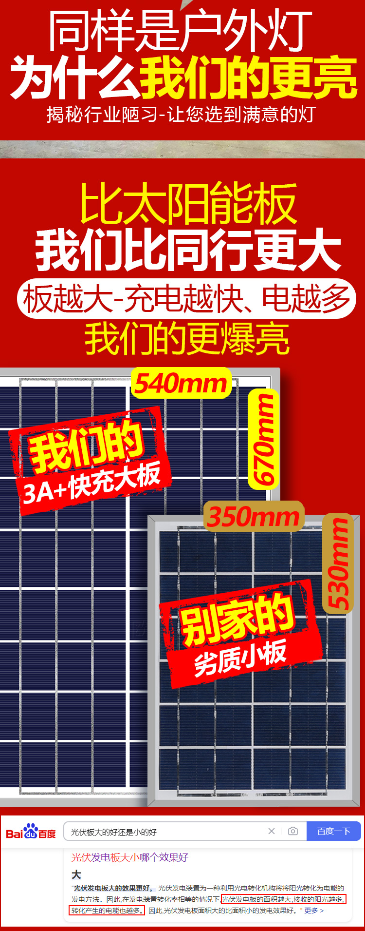 厂家直供6米太阳能户外路灯 家用庭院灯led超亮大功率防水照明灯详情2