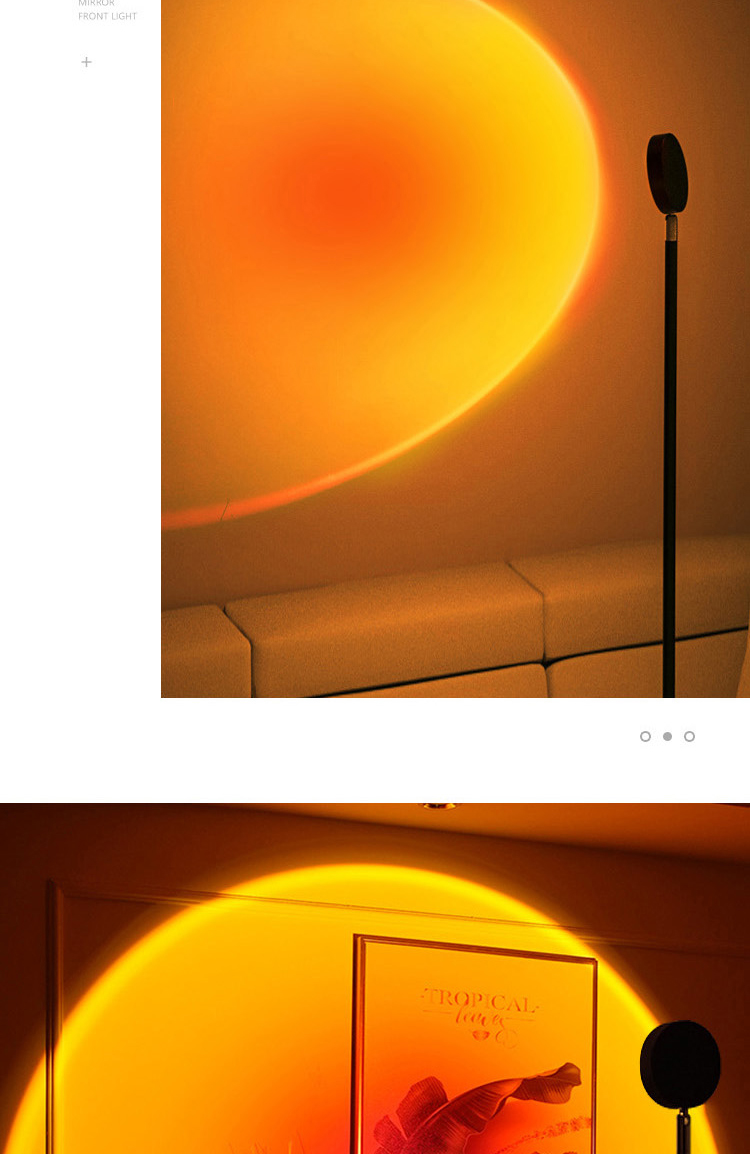 Sunset light, atmosphere light, photo-taking Internet celebrity sunset light, live streaming background fill light, bedroom projection sunset light, atmosphere light pic 19