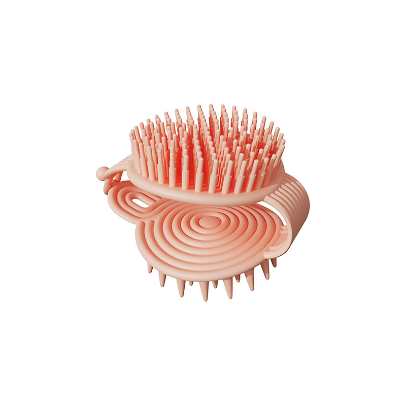 New soft rubber double-sided hair wash brush massager, a perfect hair wash brush for both adults and children, a bathroom bath brush for head massage Item Picture