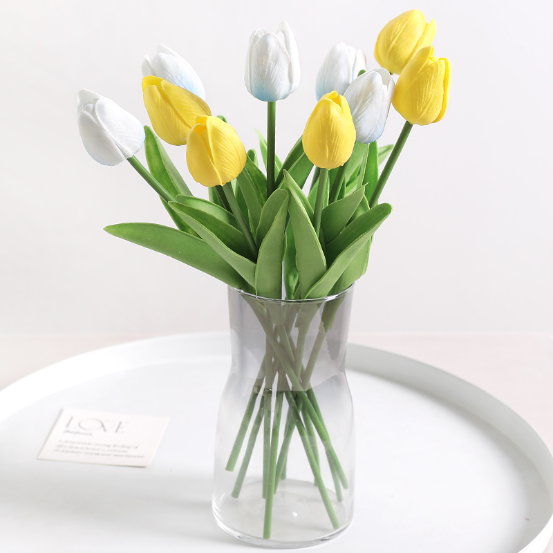 ins郁金香假花仿真花 家居客厅装饰 餐桌花瓶插花摆件 拍摄道具详情11