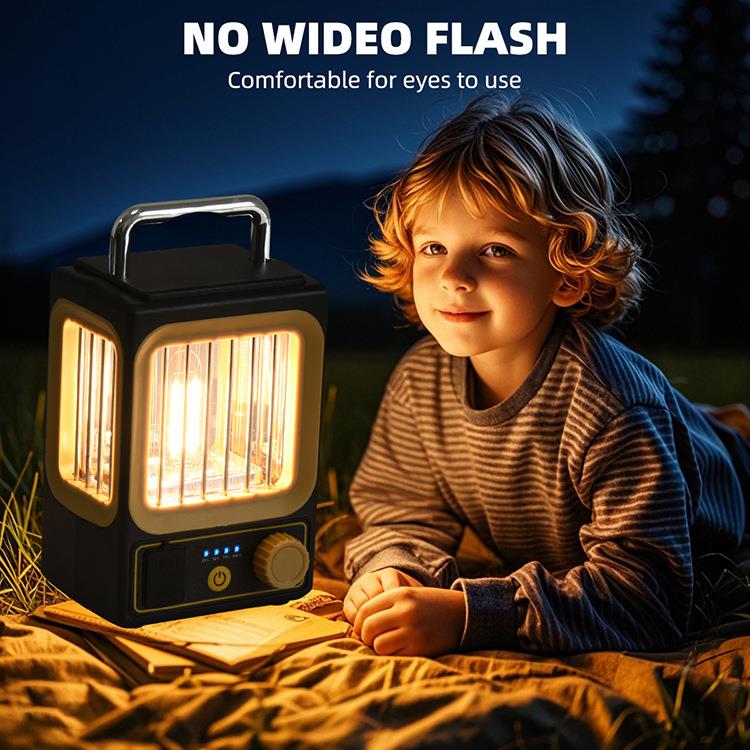 新款太阳能庭院露营无极调光便捷式充电手提悬挂工作钨丝灯详情6