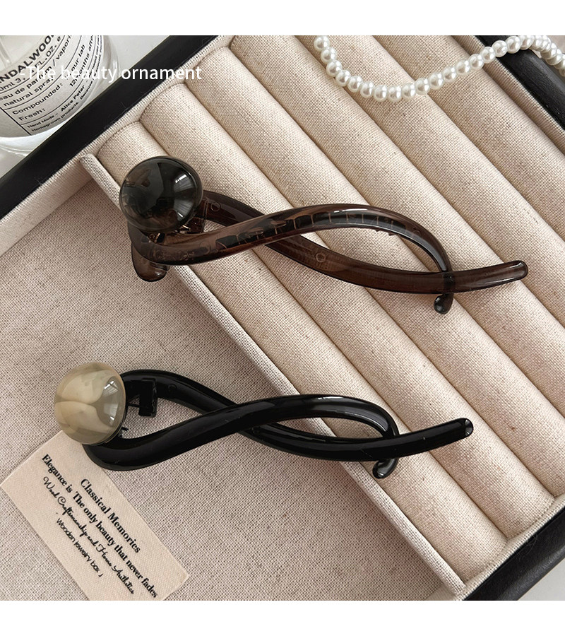 Elegant one-line hair clip, twist clip at the back of the head, 2025 new style, light luxury and high-end style, updo, grab clip, duckbill clip headwear pic 29