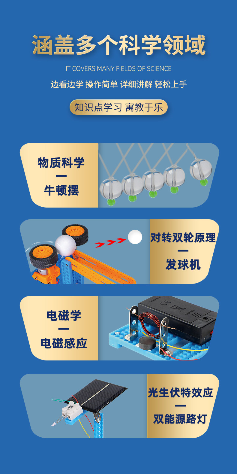 Science Experiment Set, educational toys for primary and secondary school children, trendy wind-powered car, handcrafted technological invention pic 13