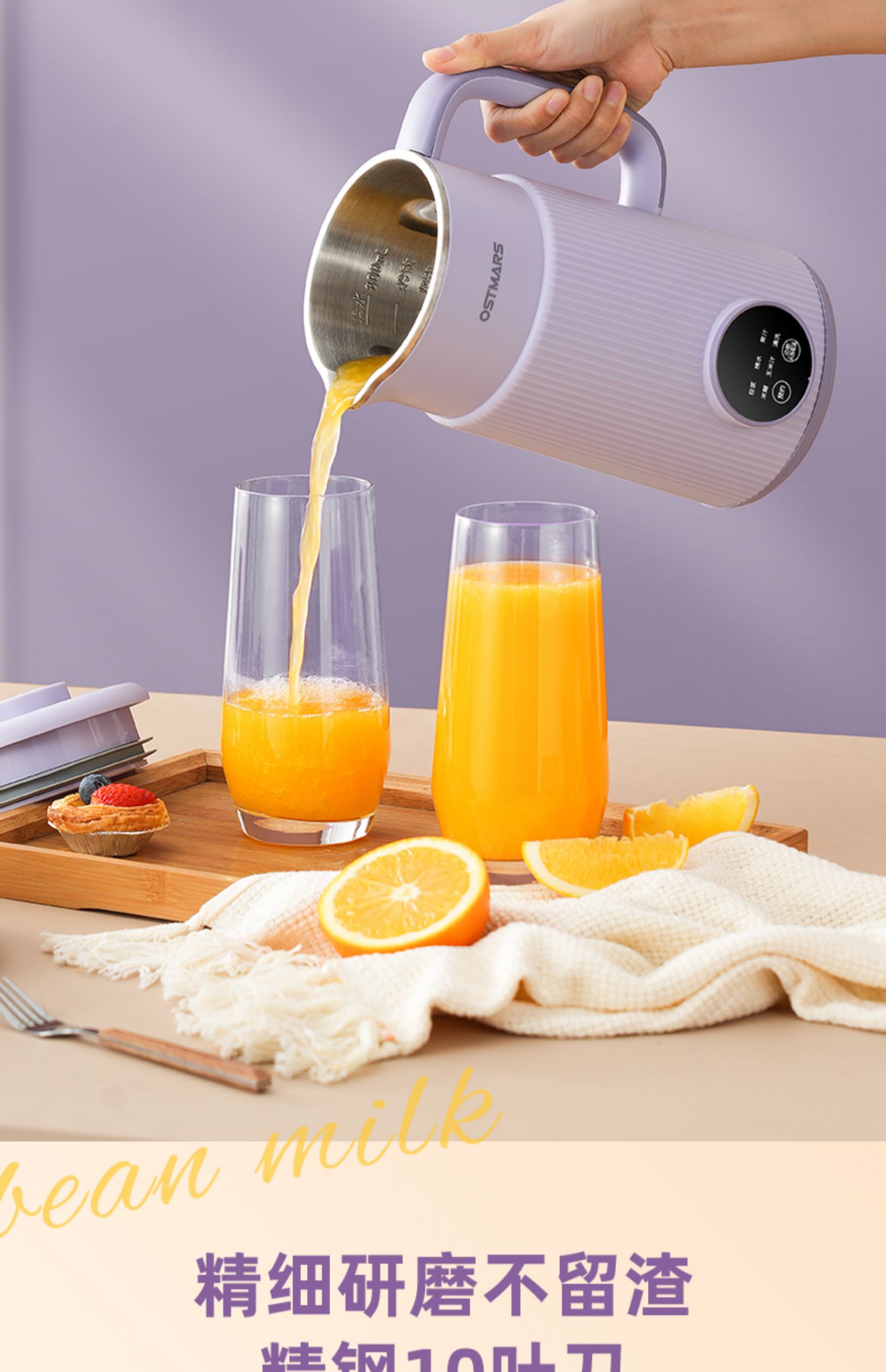 德国OSTMARS豆浆机家用全自动小型迷你多功能新款破壁机免煮免滤详情19