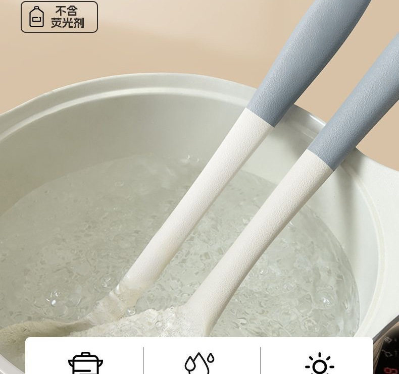 食品级硅胶铲子不粘锅专用锅铲耐高温硅胶铲子护锅家用炒菜铲汤勺详情8