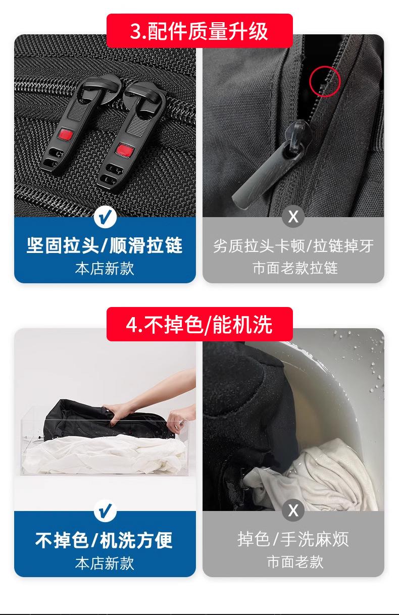 双肩包防水男士2024新款大容量旅游旅行学生商务初高中电脑书包详情11