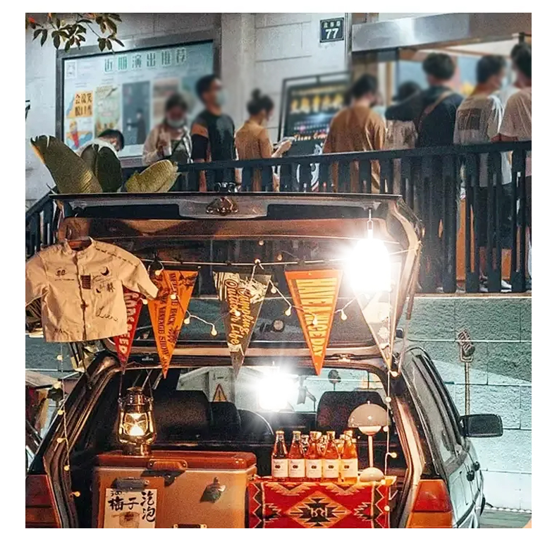 LED充电灯泡夜市摆摊地摊灯家用可移动式户外照明露营球泡长续航详情20