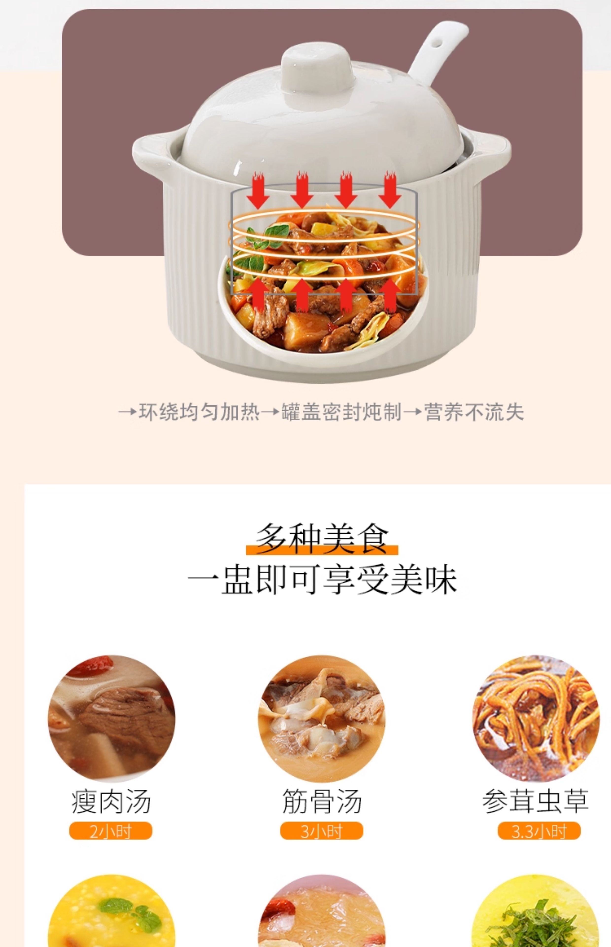 双耳炖盅带盖加厚专用碗土瓦罐一人汤盅煲汤小炖盅陶瓷厂家批发详情12