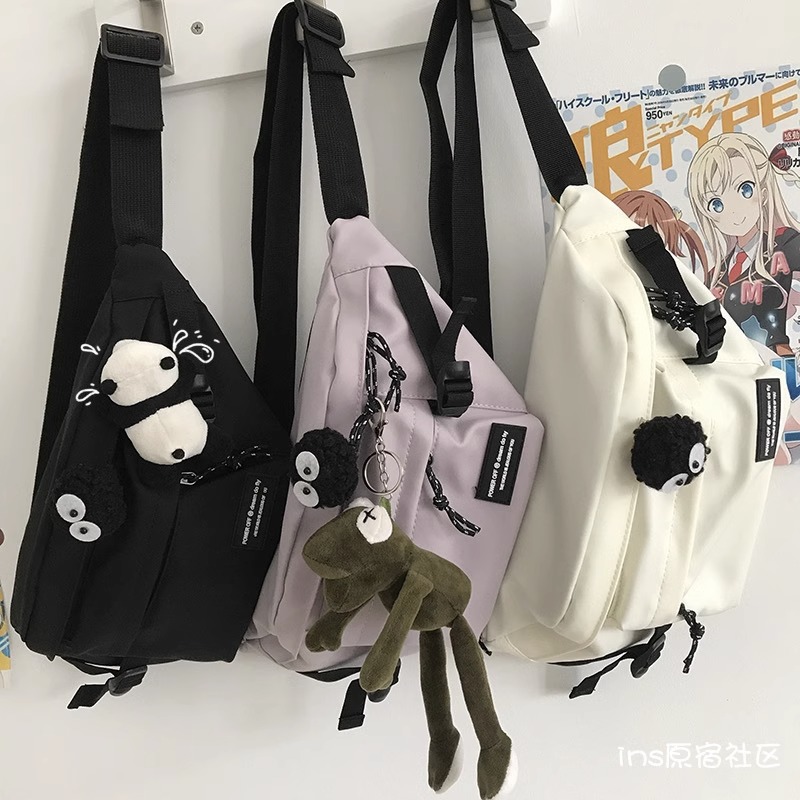 斜挎包男款潮牌潮流胸包男士背包运动单肩包女手机男生小挎包腰包详情3