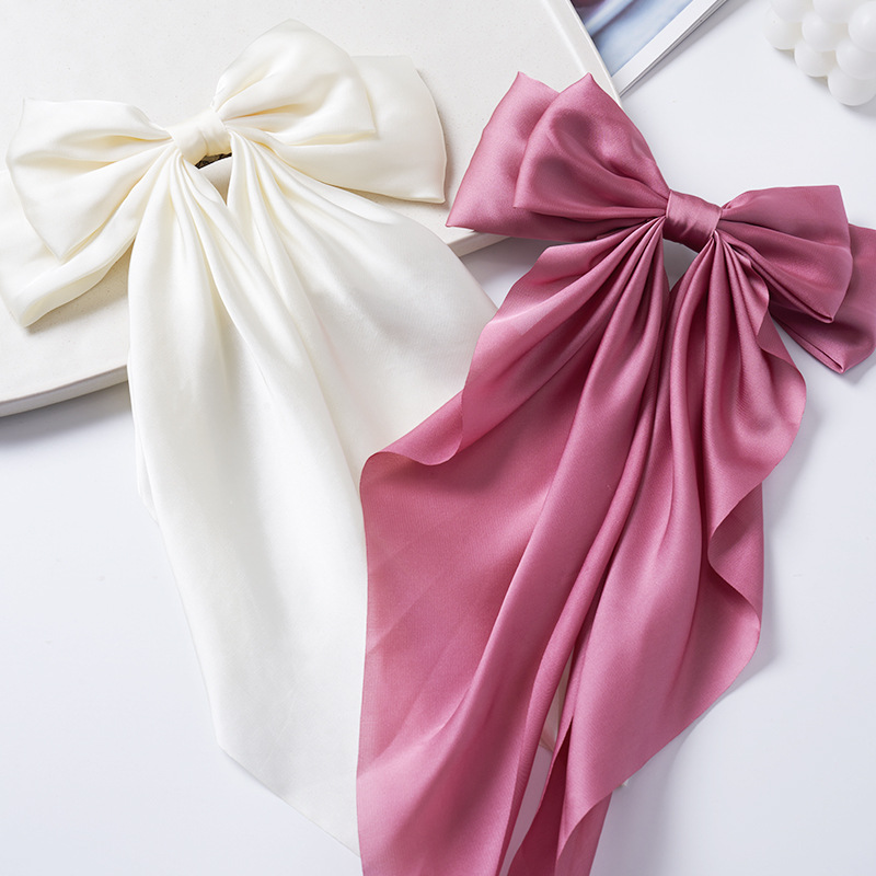Korean-style hair accessories, bow hairpins, women's summer high-end style Korean-style bow hairpins, headwear, duckbill hairpins Item Picture