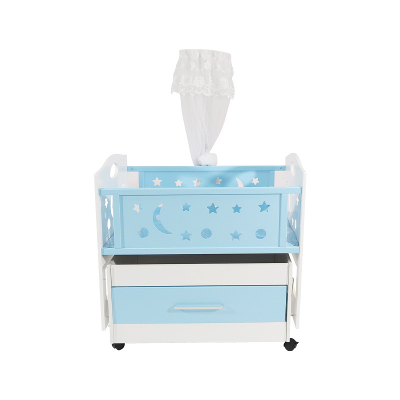 New products: New baby bed, spliced large bed, movable multi-functional mobile wheel sleeping basket bed, portable home extended edge bed Item Picture