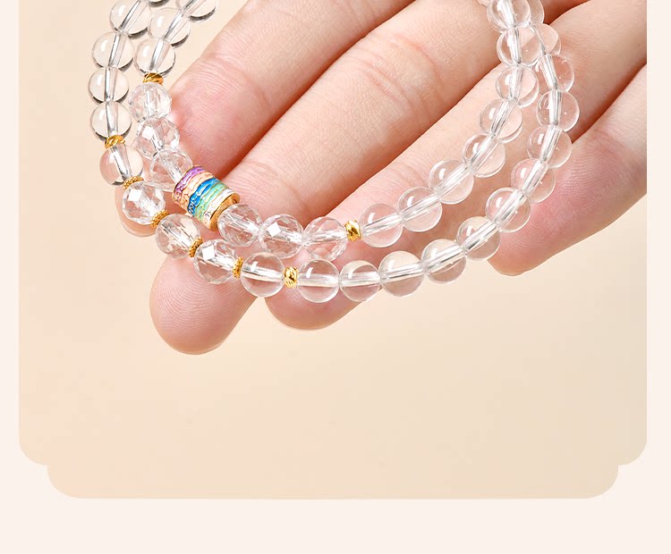Natural pure white crystal bracelet for girls to bring good fortune and stabilize wealth. 2026 new style gift for your girlfriend pic 8
