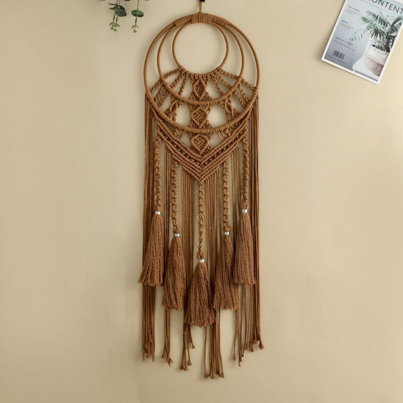 波西米亚ins手工编织挂毯客厅卧室床头挂饰玄关背景民宿装饰挂件