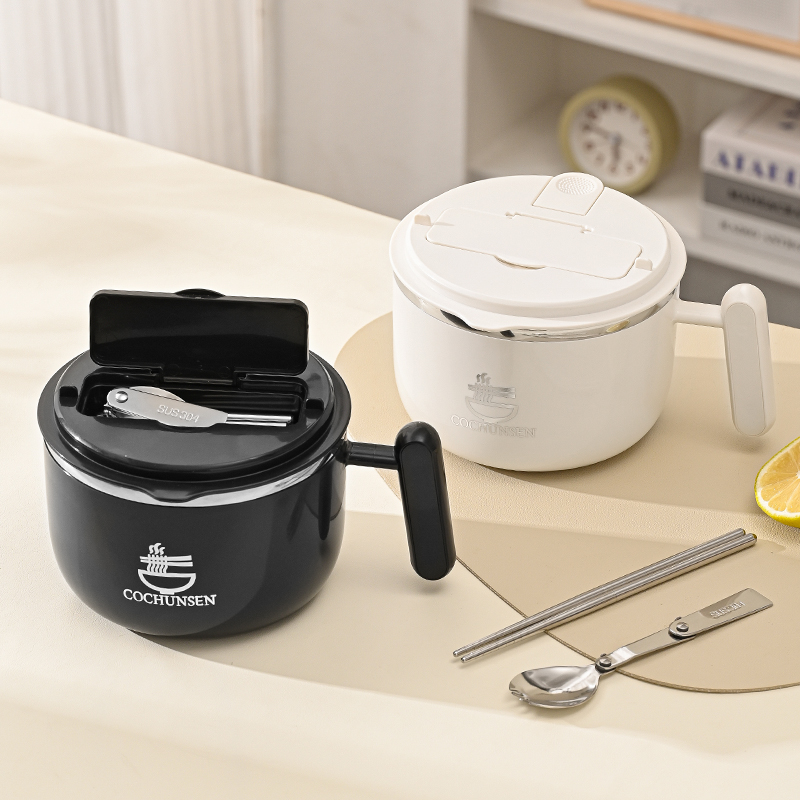 304不锈钢饭碗上班族饭盒学生食堂打饭大容量饭盆成人保温碗饭缸详情图5