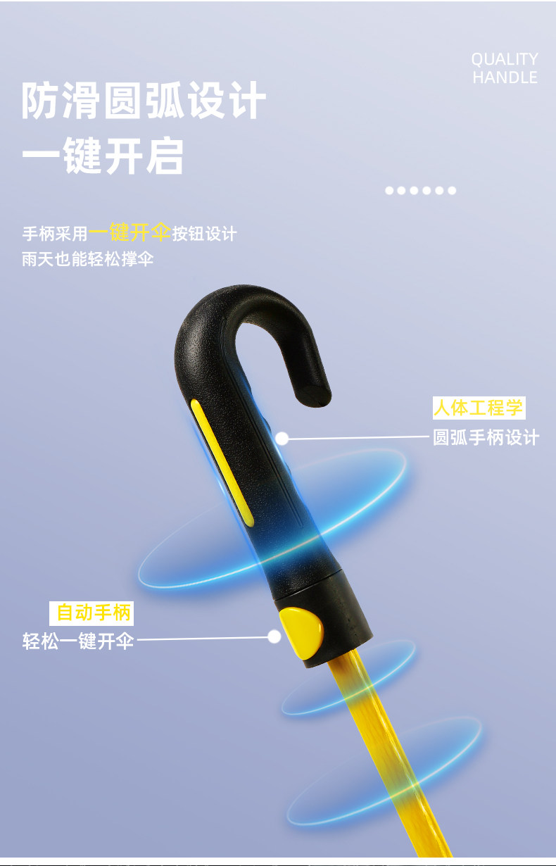 双人大雨伞黑胶防晒晴雨伞长柄超大号防水套商务伞大伞商务礼品详情3