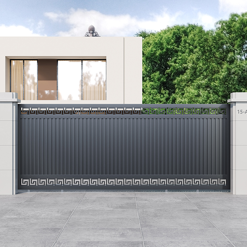 铝合金智能电动平移门庭院大门别墅大门户外手动推拉围墙平移大门