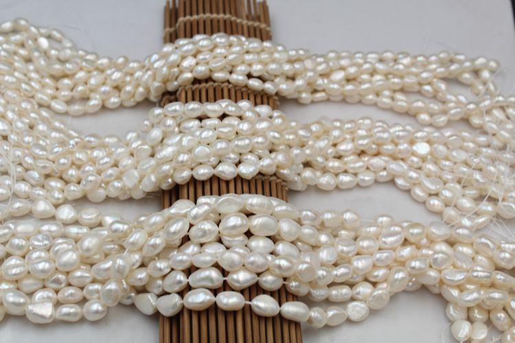 天然淡水珍珠巴洛克强光小石头造型随形直孔珍珠手工diy材料配件详情14