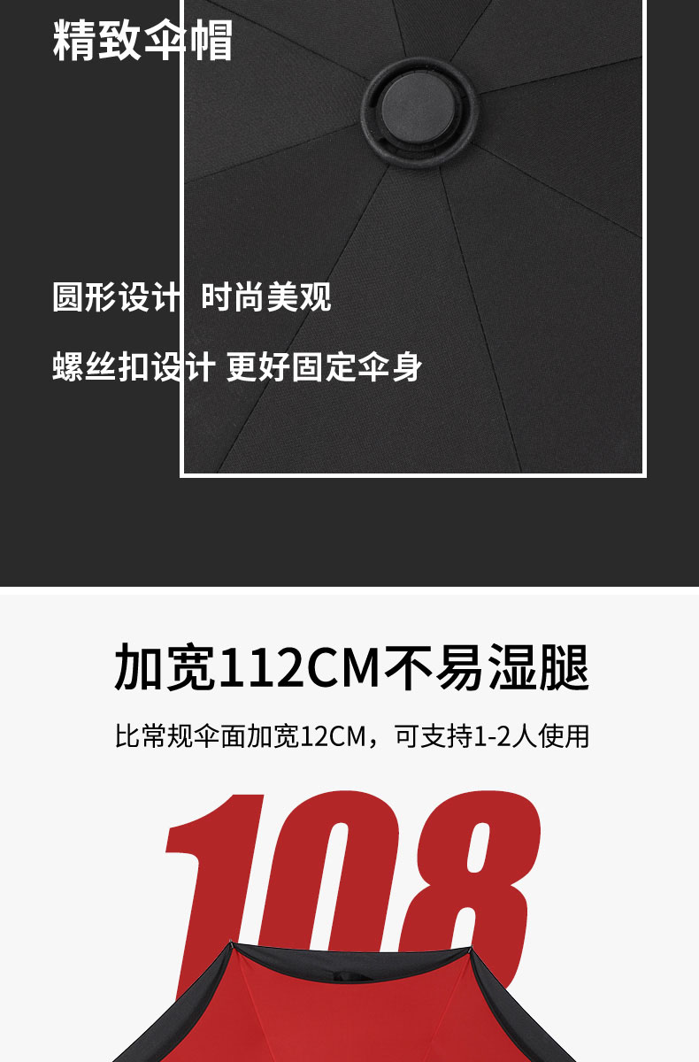 A5L晴雨两用雨伞反向伞s长柄全自动双层三折叠男女超大汽车用2人详情6