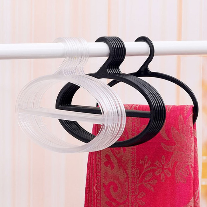 超市围巾店专用挂围巾塑料围巾架丝巾架服装展示架围巾圈领带架子详情图5