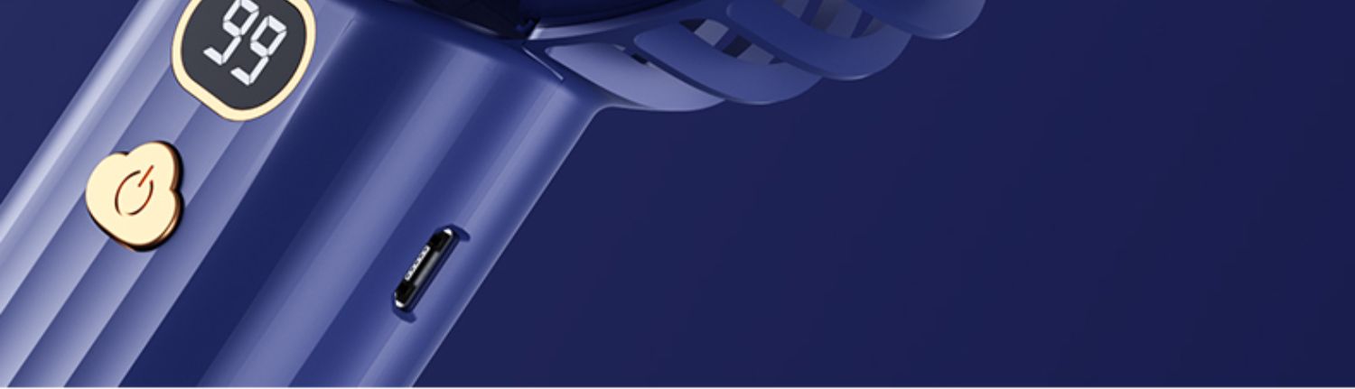 双电手持USB手持小风扇户外大风力便携迷你桌面USB数显风扇长续航详情36