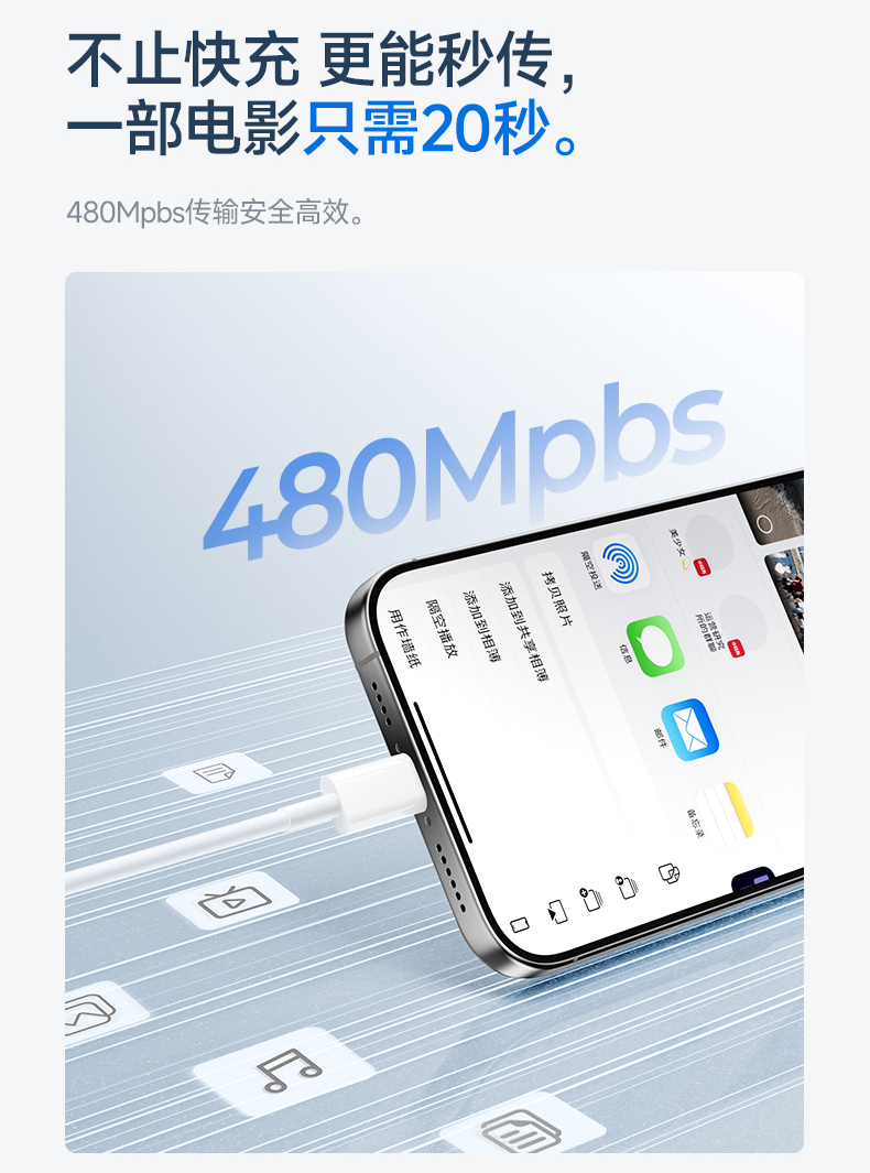 PD快充数据线适用苹果14充电线15pro8iPad16手机充电器线iPhone13详情17