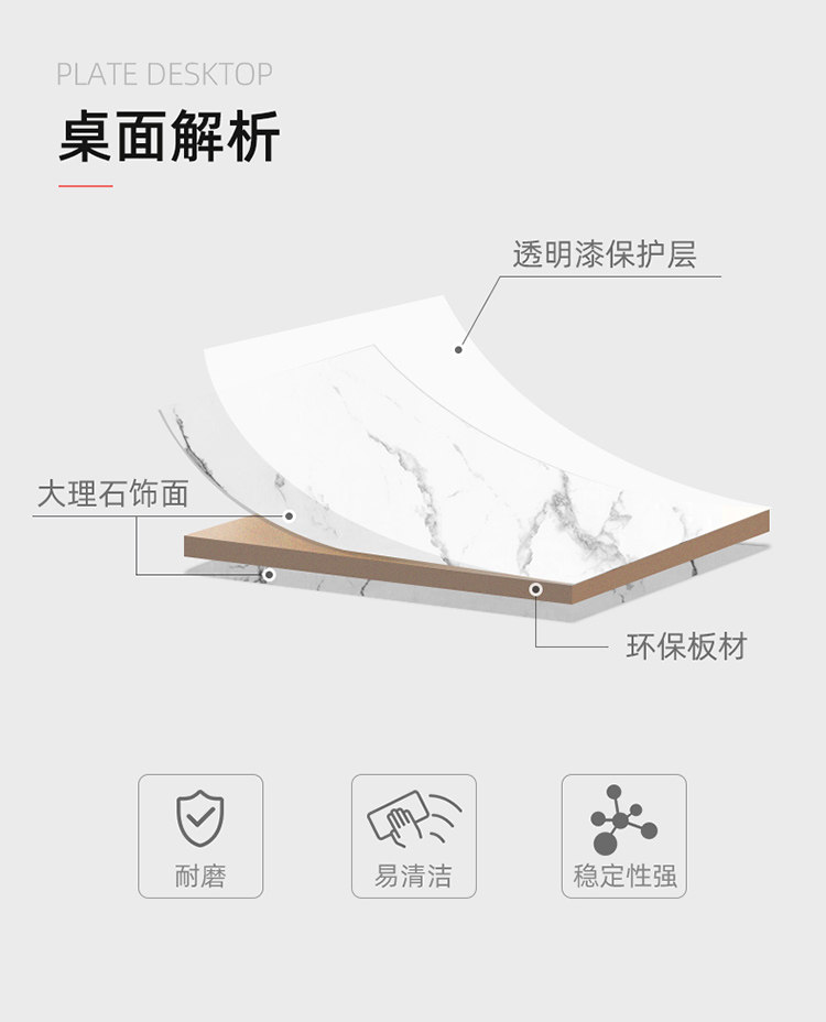 意式轻奢小圆桌餐椅组合家用现代简约休闲详情5
