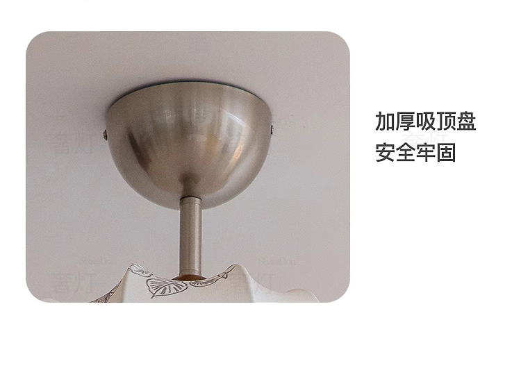 复古南洋风卧室灯吸顶灯新款中古创意南瓜造型艺术书房间主卧灯具详情18