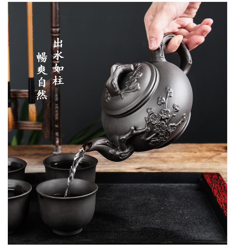 紫砂茶壶大容量紫砂壶家用大号泡茶器宜兴手工茶壶功夫茶具杯套装详情10