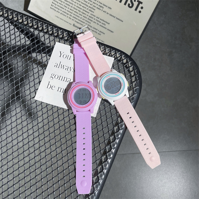 学生党手表女款ins风高颜值女生初中生简约百搭运动独角兽电子表详情22