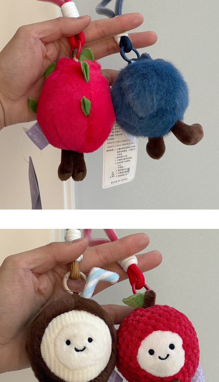 Wholesale of ecological fruit pendants, plush toys, cute companion dolls, plush dolls, and festival gifts pic 3