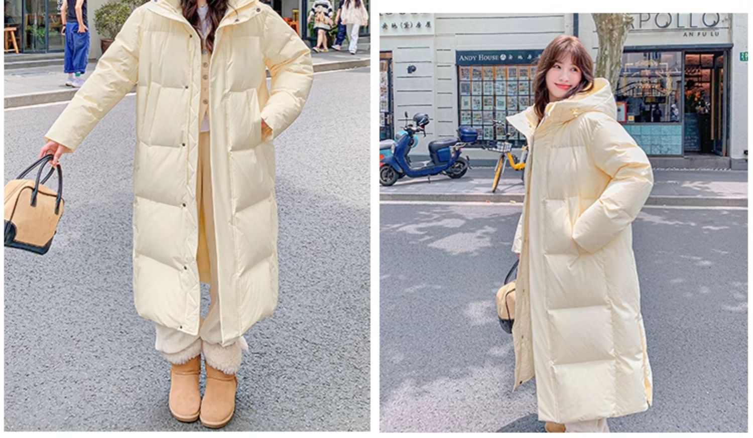 正品长款羽绒服女冬季2025新款超长过膝情侣宽松加厚90白鸭绒外套详情37