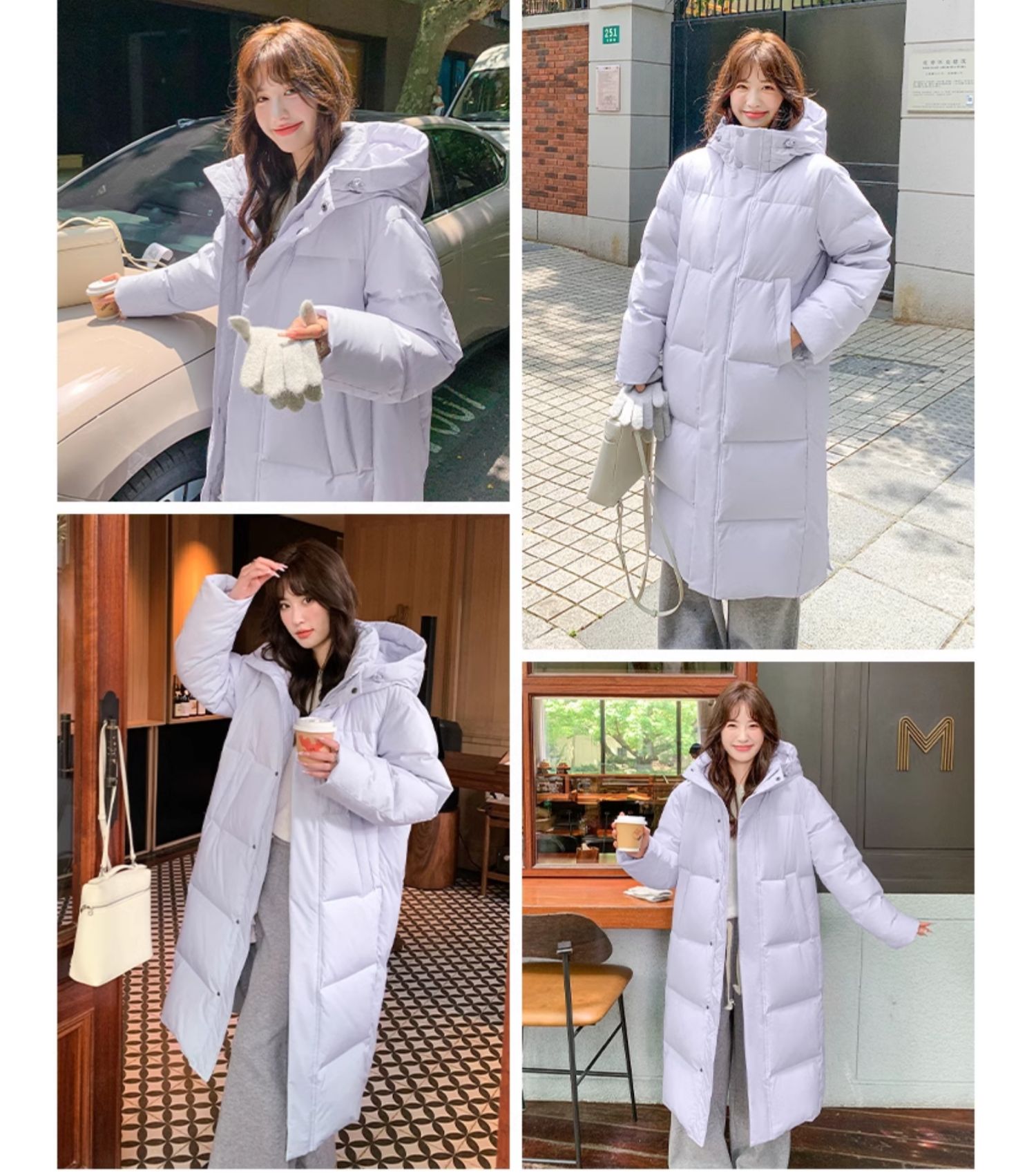 正品长款羽绒服女冬季2025新款超长过膝情侣宽松加厚90白鸭绒外套详情50