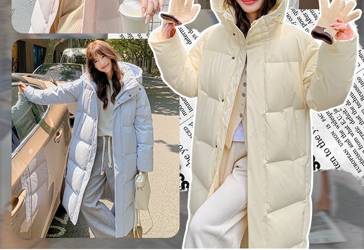 正品长款羽绒服女冬季2025新款超长过膝情侣宽松加厚90白鸭绒外套详情8