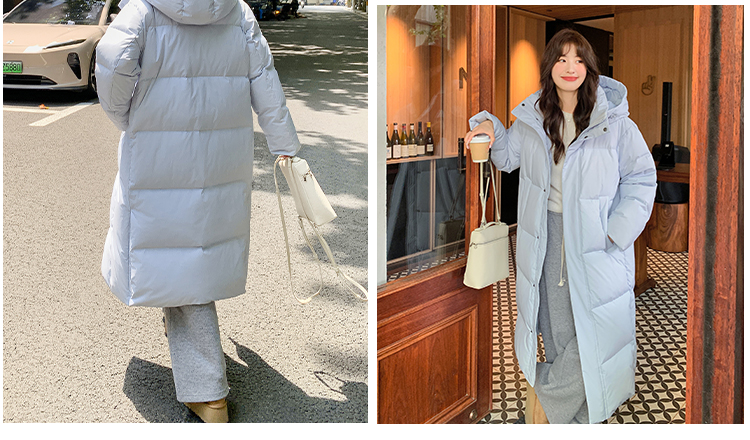 正品长款羽绒服女冬季2025新款超长过膝情侣宽松加厚90白鸭绒外套详情43