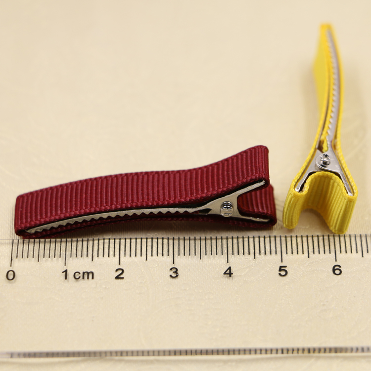 diy韩版发饰配件材料 20色4.8 3.5手工全布包安全发夹子边夹发卡详情3