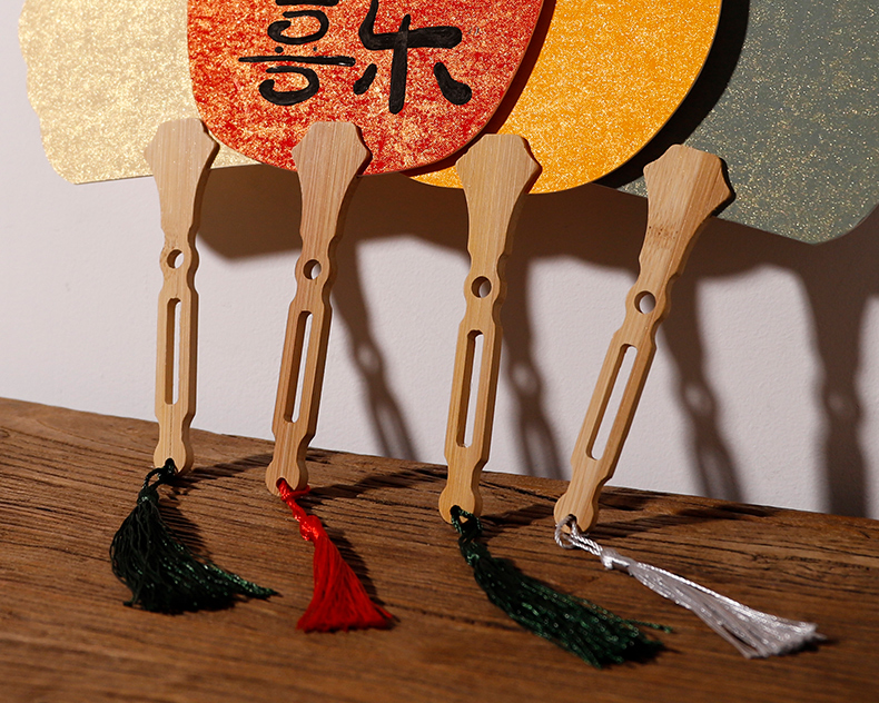 双面加厚宣纸空白团扇子 宫扇手绘画国画水彩画毛笔字DIY古风扇面详情2