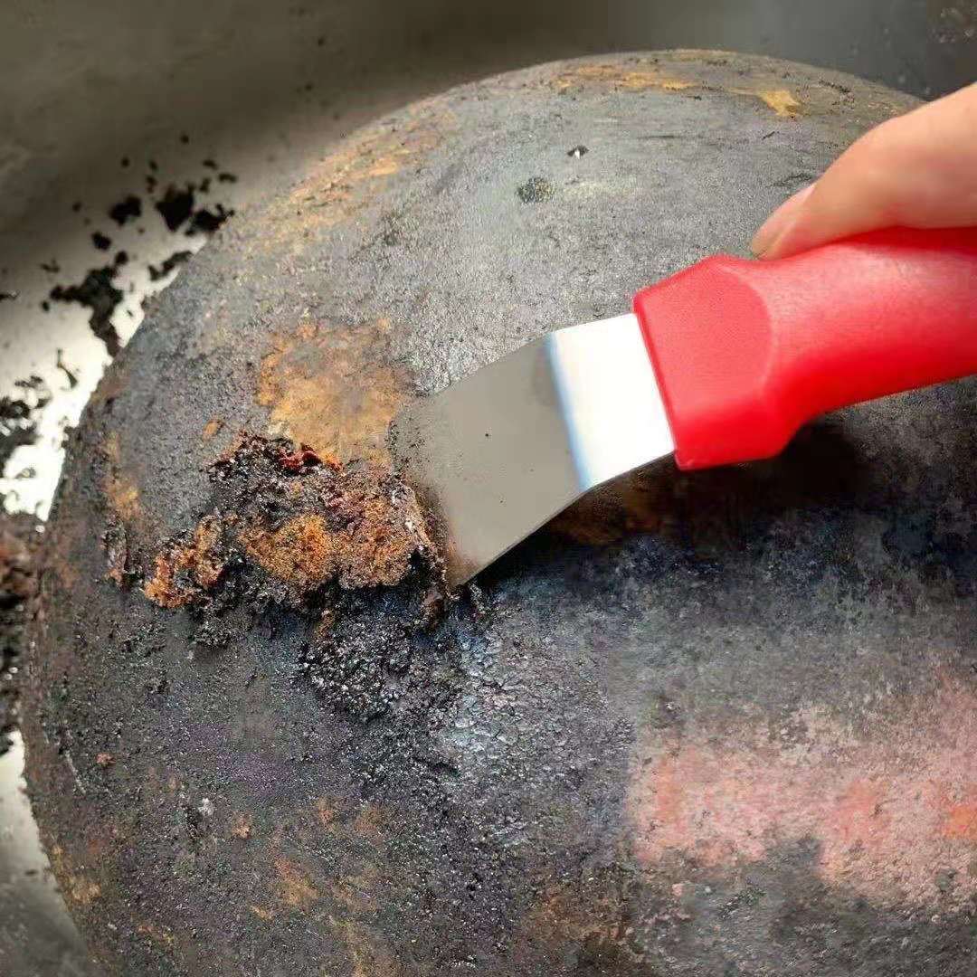 【 Thickened 】 Pot bottom spatula, a small tool for removing oil stains, cleaning supplies, black dirt and tar spatula, spatula, kitchen housekeeping pic 20