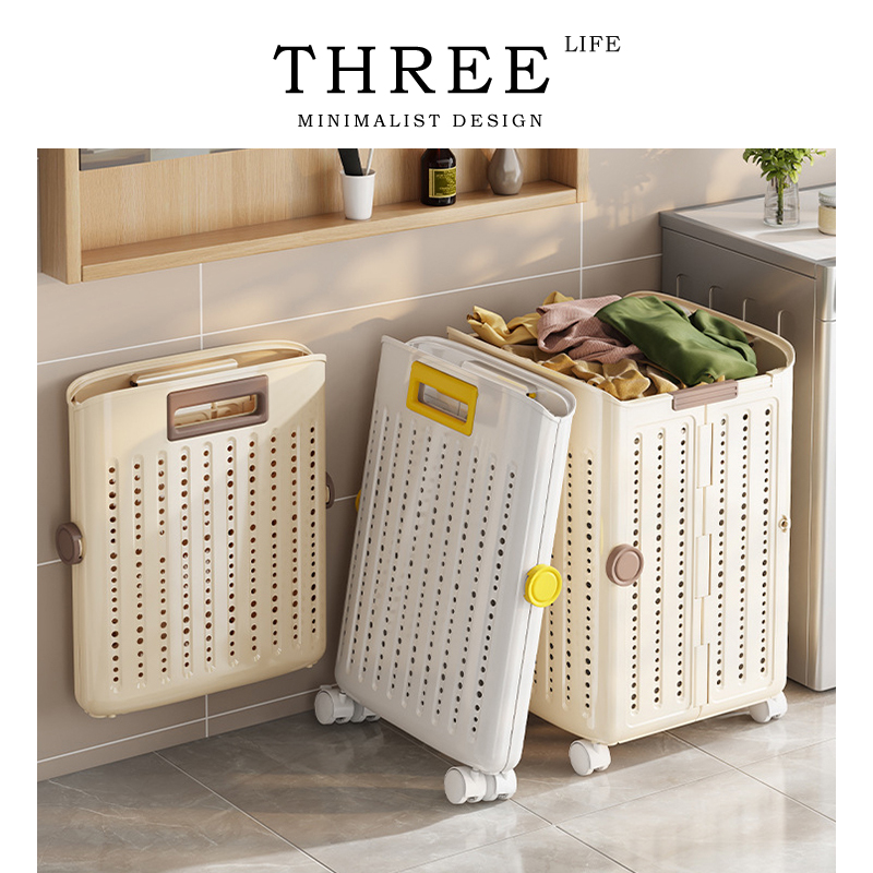 Tlife·Skye· Laundry Basket - Folding laundry basket for Home use, laundry basket for bathroom and toilet storage basket details Picture