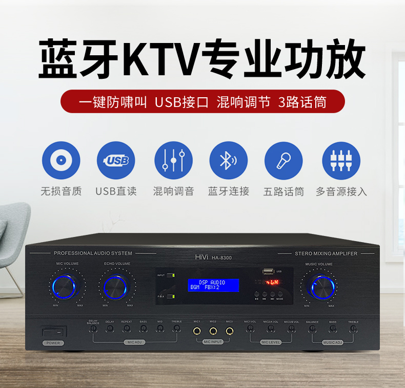Hivi/ Hivi Kx80/Kx100/Kx1000 Home Karaoke Audio System, Ktv Stage And Conference Speakers Specification drawing