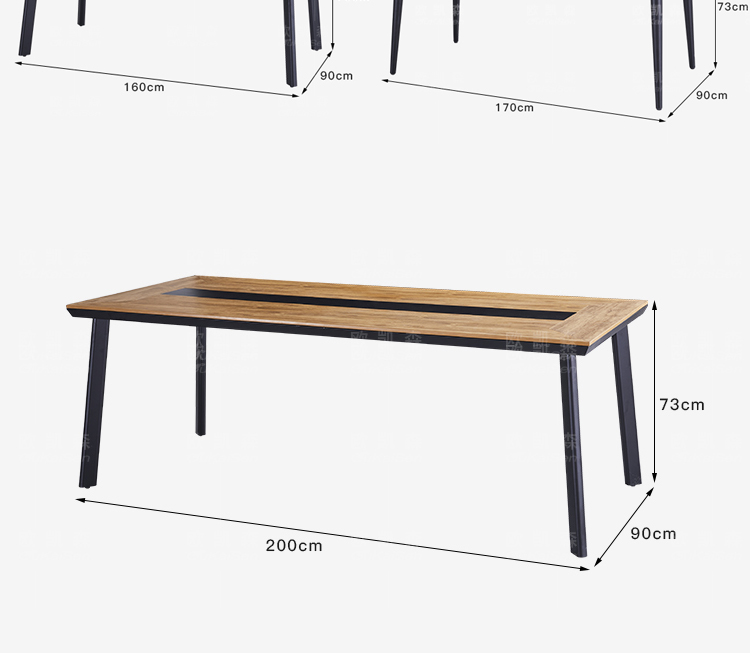 室外庭院户外休闲桌椅组合露天露台阳台外摆塑木防腐木桌椅子北欧详情16