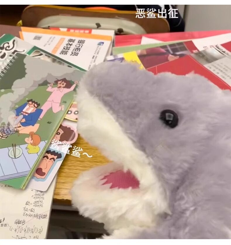 贪吃饥饿小鲨鱼玩偶可张嘴手偶手套毛绒娃娃公仔女孩玩具儿童迷你详情10