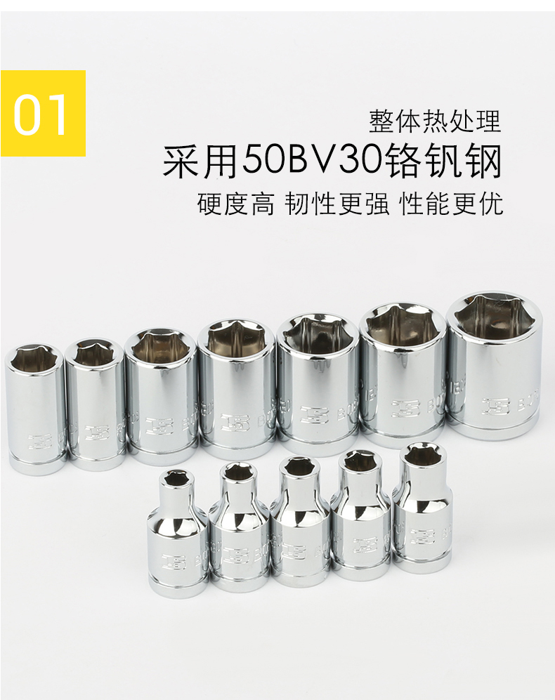Persian 4-14mm ratchet wrench socket, 6.3mm small fly external hexagon short socket, 1/4 short socket head pic 7