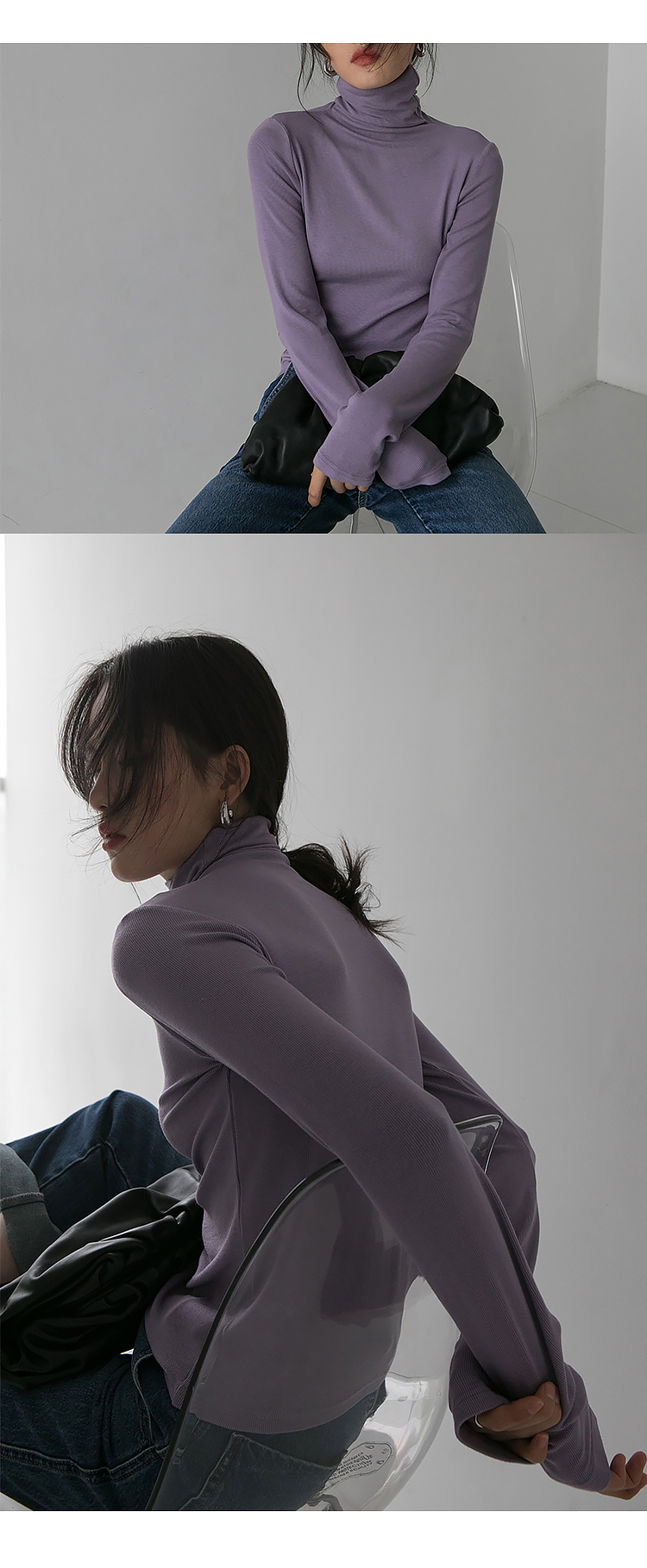 1313内搭王 加绒款七色堆堆高领弹力打底衫女秋季黑咖杏色长袖T恤详情33