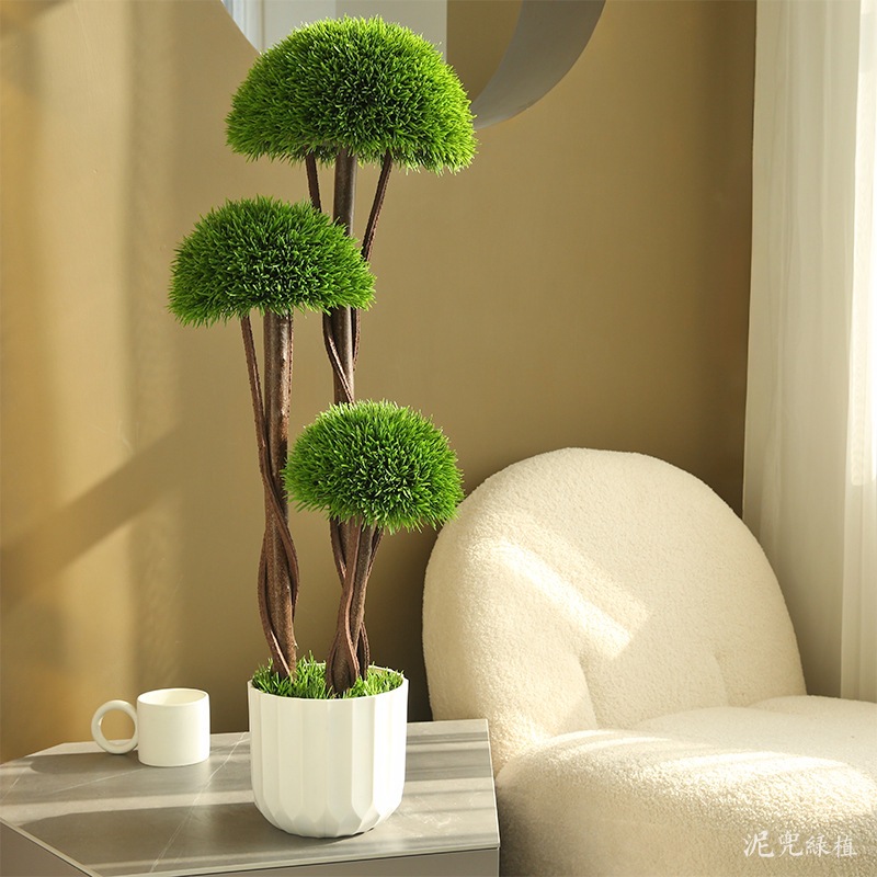 Artificial trees, special-shaped fake trees, mushroom trees, bonsai, office green plants, pine needle trees, hotel lobbies, garden decorative items