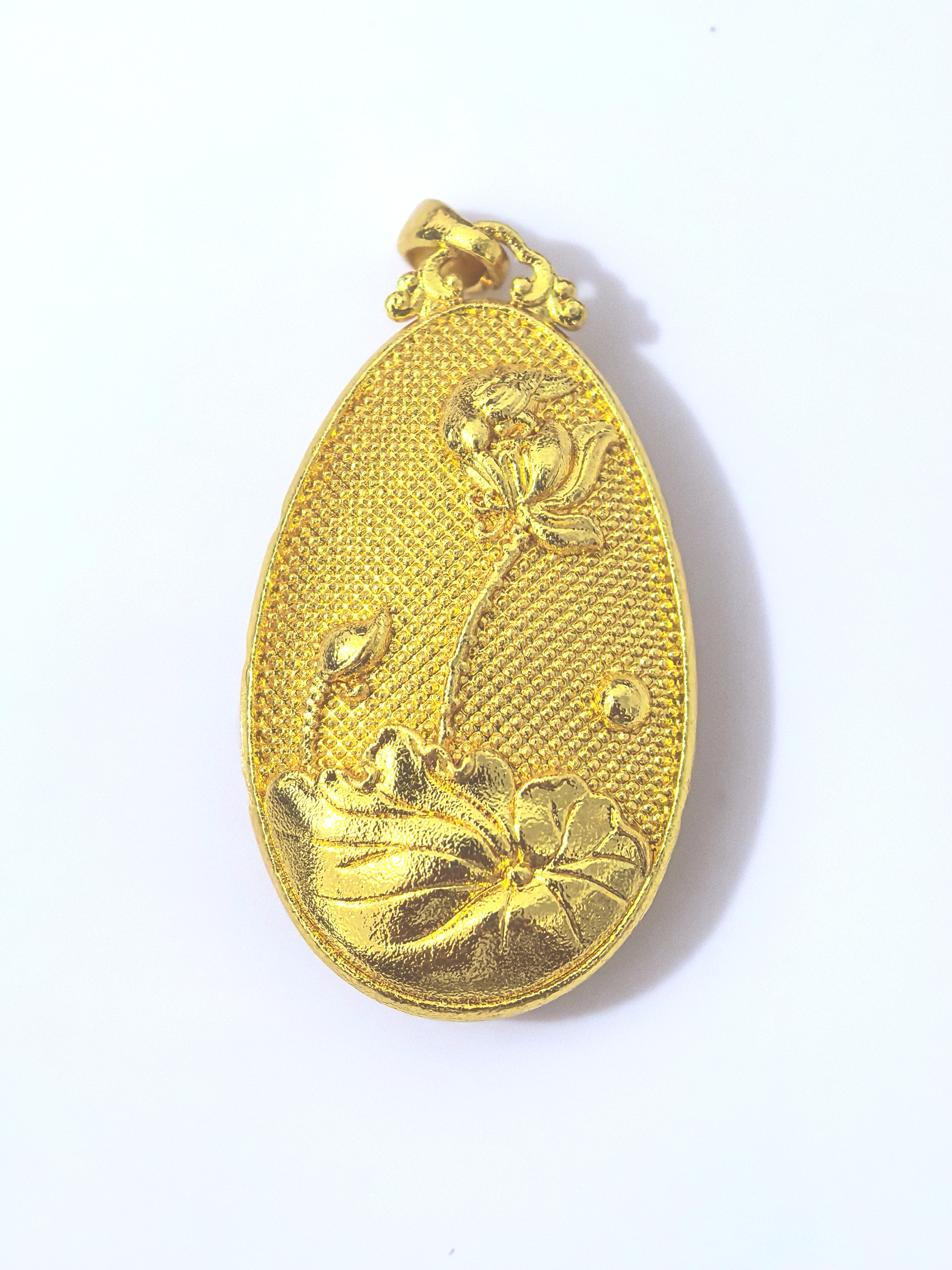 Ancient-style sand gold good luck lotus pendant, lotus seed pendant, woven rope necklace accessory manufacturer wholesale pic 5