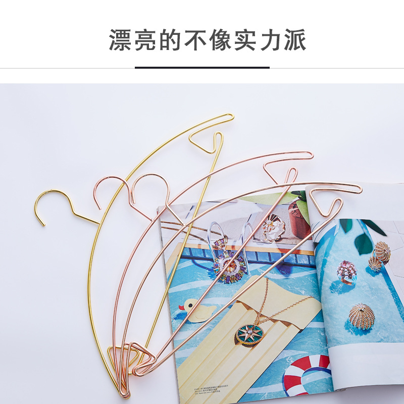 北欧金属防滑衣架成人家用无痕挂衣撑ins卧室阳台晾晒挂衣服架子产品图