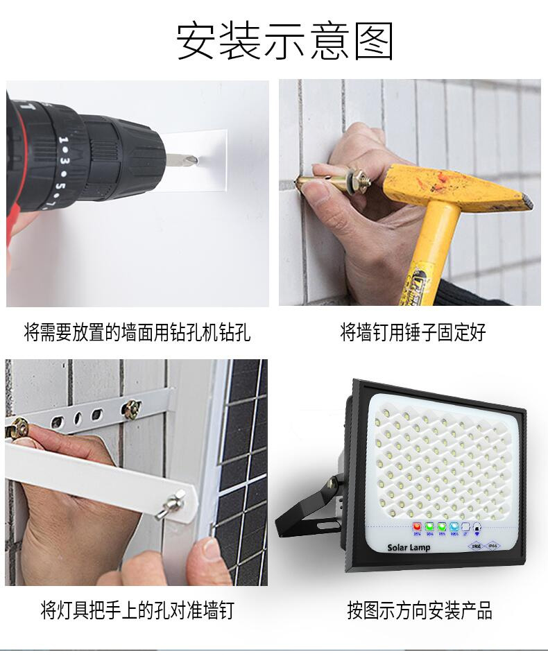 Outdoor lighting fixtures, garden lamps, solar lamps, ultra-bright W, high-power waterproof indoor and outdoor household LED street lamps pic 11