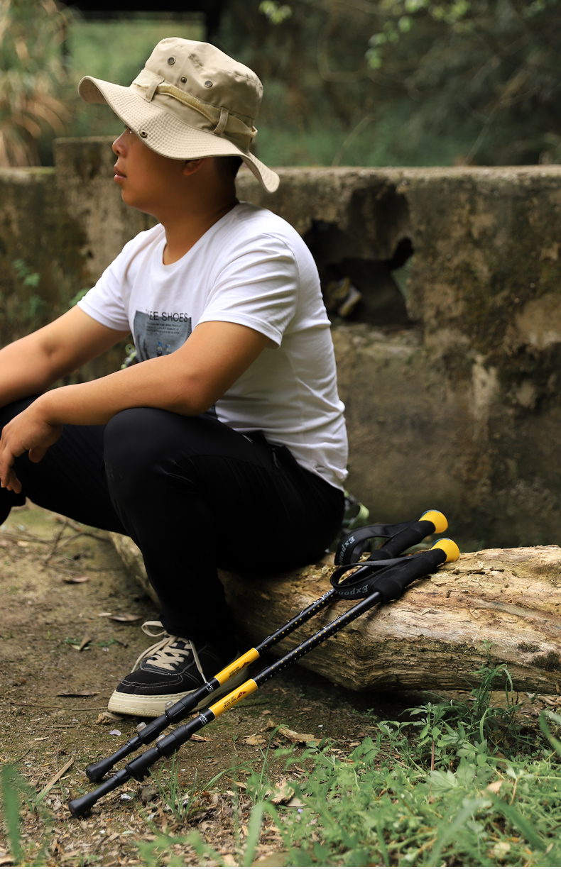 阿布达正品户外登山杖超轻7075材质外锁徒步手杖健走滑雪杖登山滑雪装备详情4