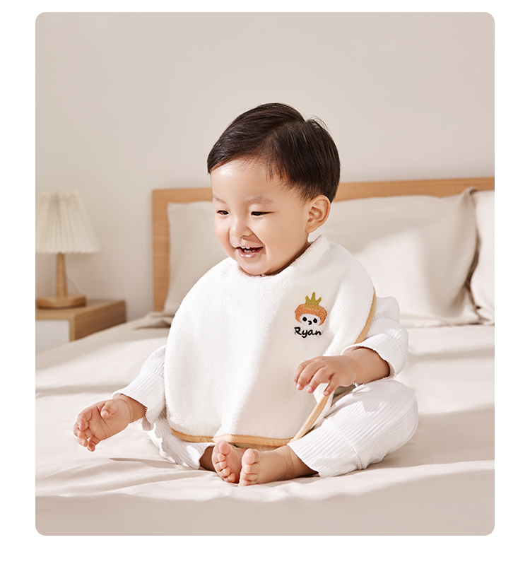 婧麒儿童洗漱巾围兜四季不湿衣多功能防水巾刷牙洗脸毛巾漱口巾详情22