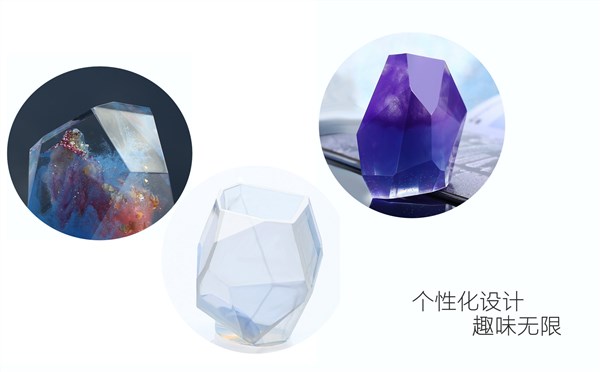 Wholesale BB4C handmade Diy cut silicone mold mineral scented candles Crystal resin decorative items pic 2